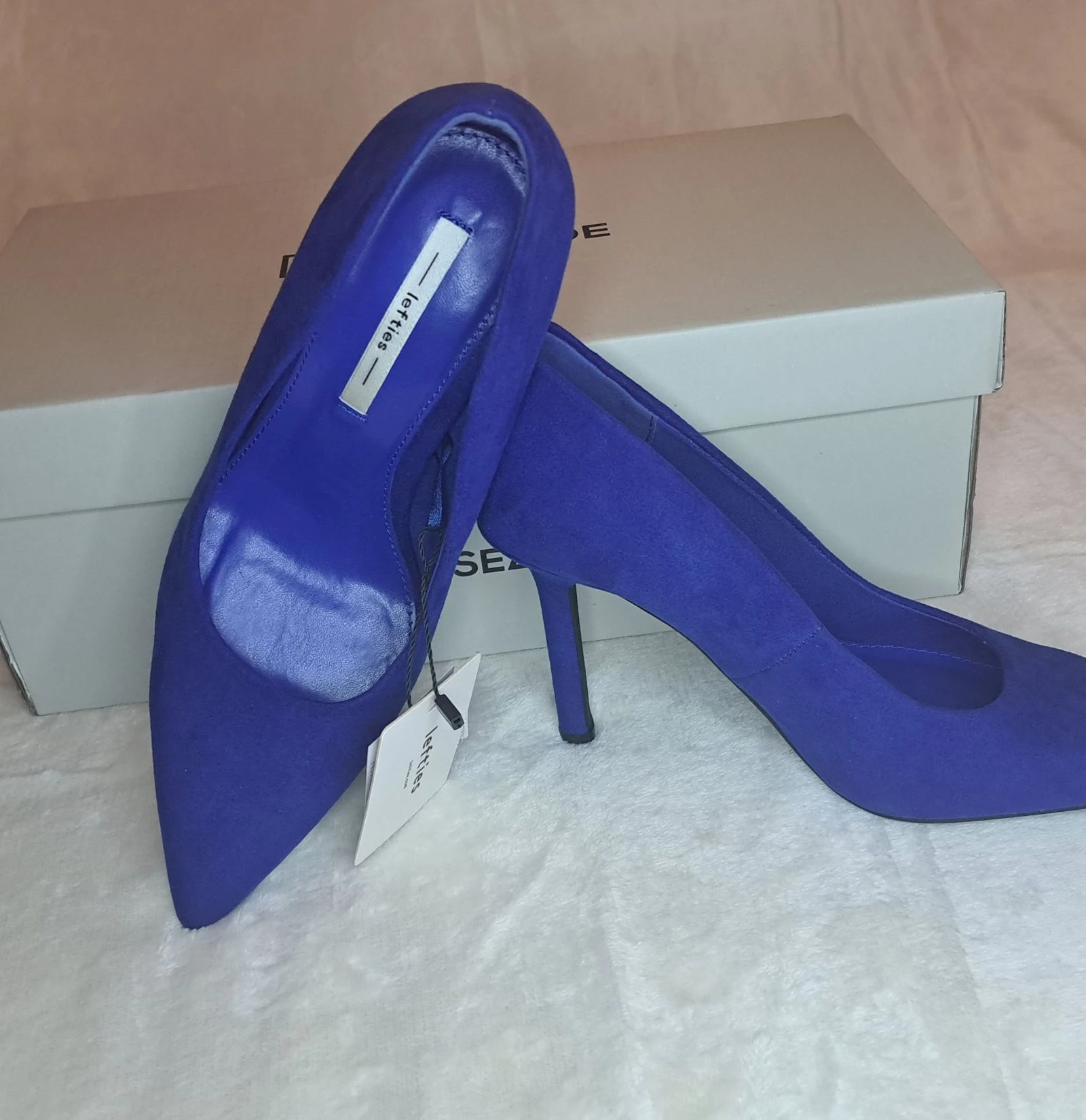 Royal Blue Suede Stiletto Heels • Pointed Toe • Size EU 36 • Elegant & Chic – photo 4